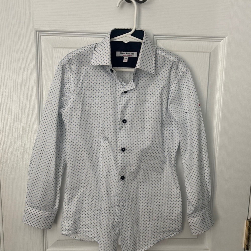 Kids White Button Down Shirt